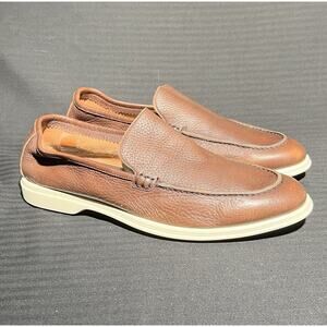 To Boot New York ADAM DERRICK Forza Brown Deerskin Loafers Brown Men's Size 9 US